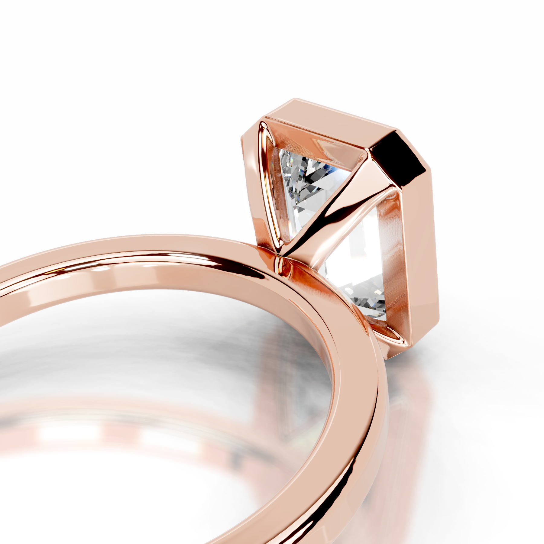 Dima Lab Grown Diamond Ring   (2 Carat) -14K Rose Gold