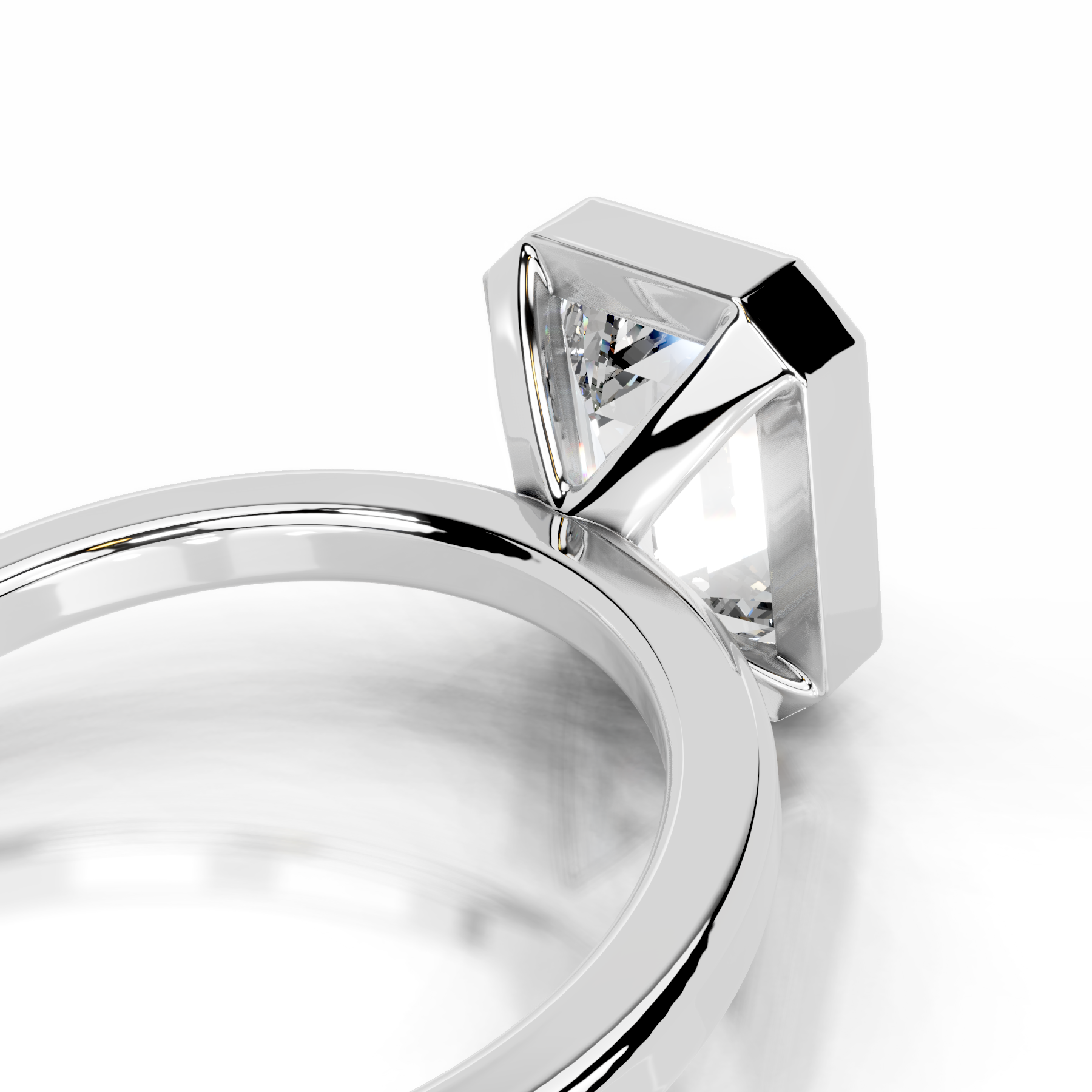 Dima Lab Grown Diamond Ring   (2 Carat) -18K White Gold