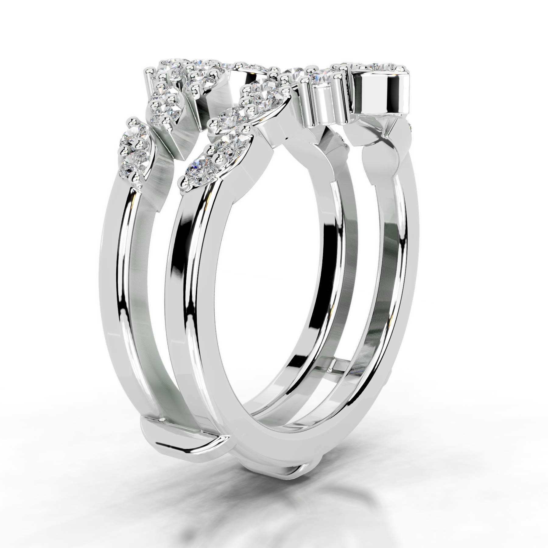 Nikita Diamond Wedding Ring   (0.70 Carat) -18K White Gold