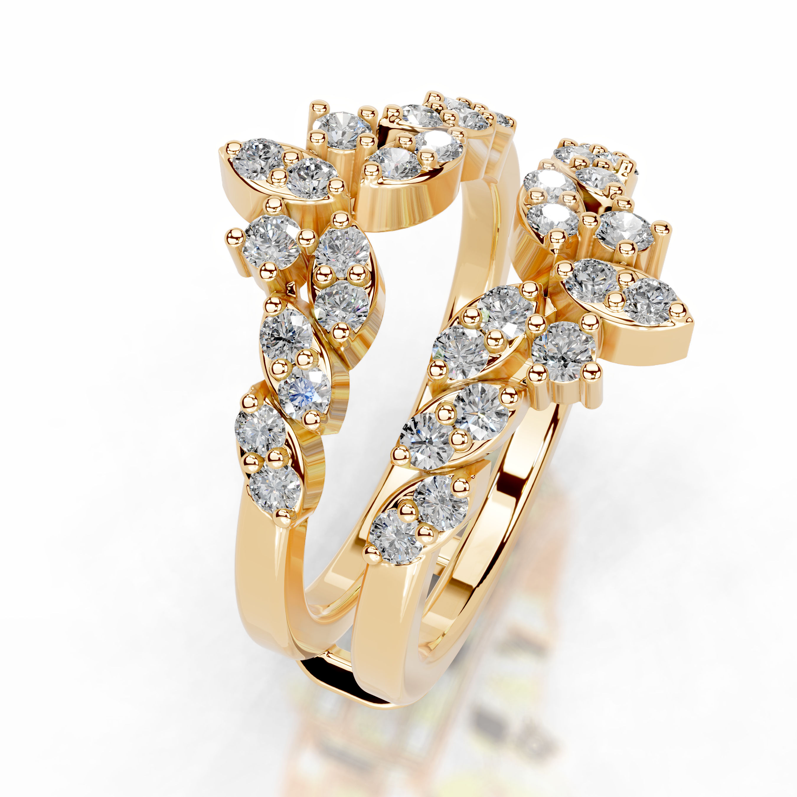 Nikita Diamond Wedding Ring   (0.70 Carat) -18K Yellow Gold