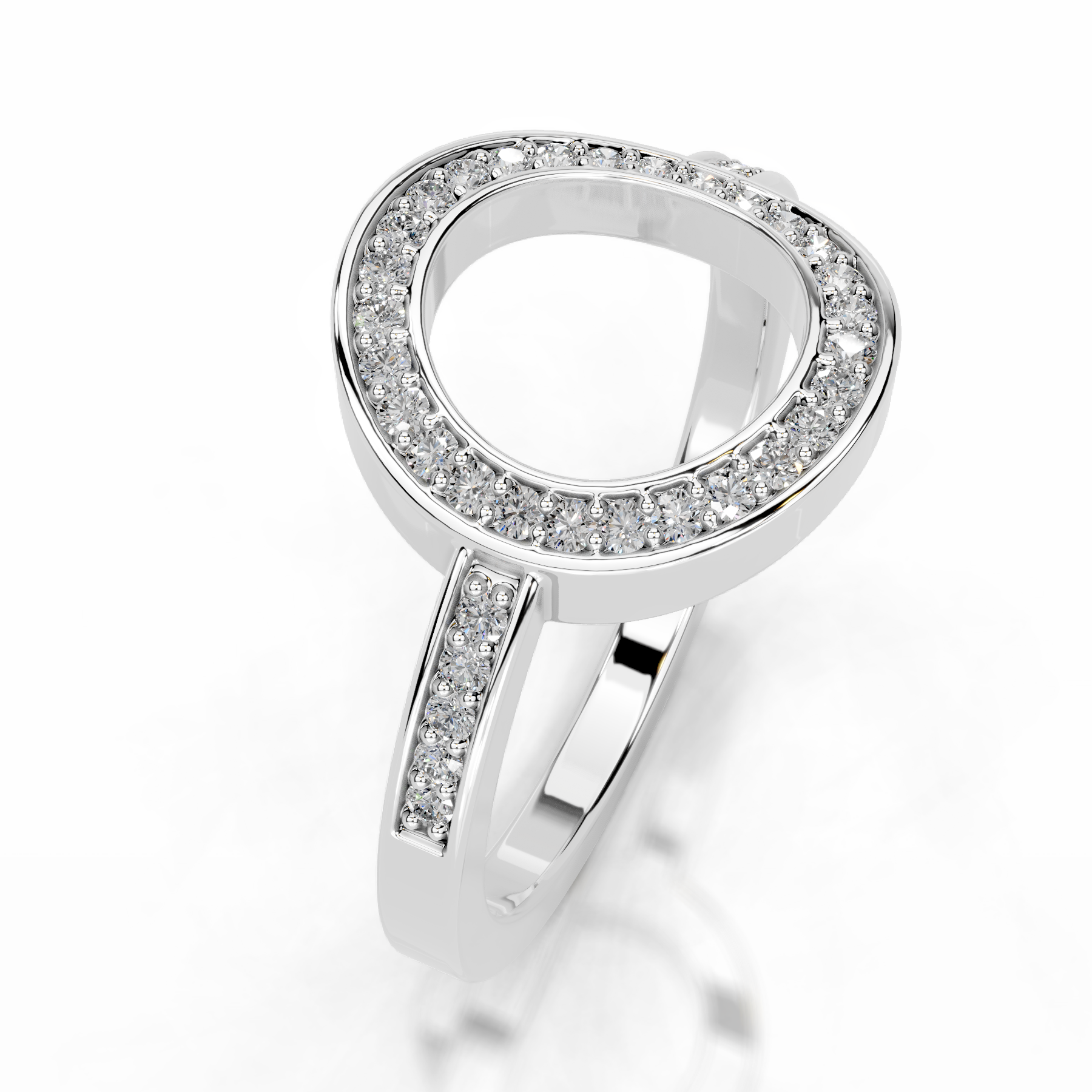 Inessa Diamond Wedding Ring   (0.15 Carat) -14K White Gold