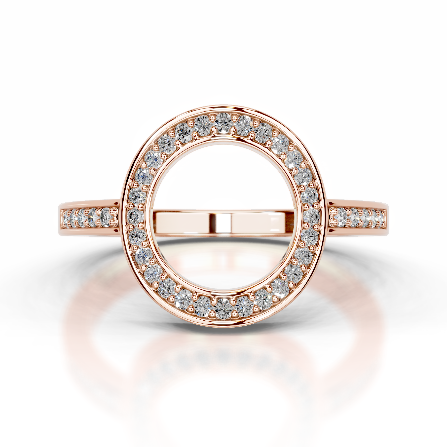 Inessa Lab Grown Diamond Wedding Ring   (0.15 Carat) -14K Rose Gold