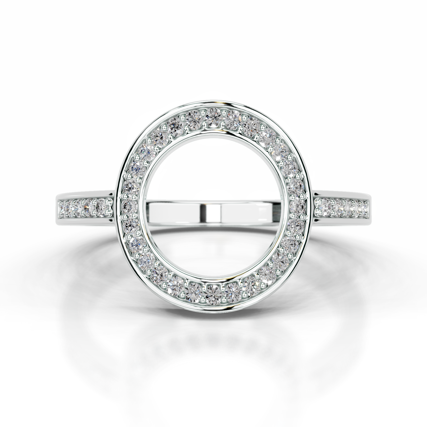 Inessa Lab Grown Diamond Wedding Ring   (0.15 Carat) -18K White Gold