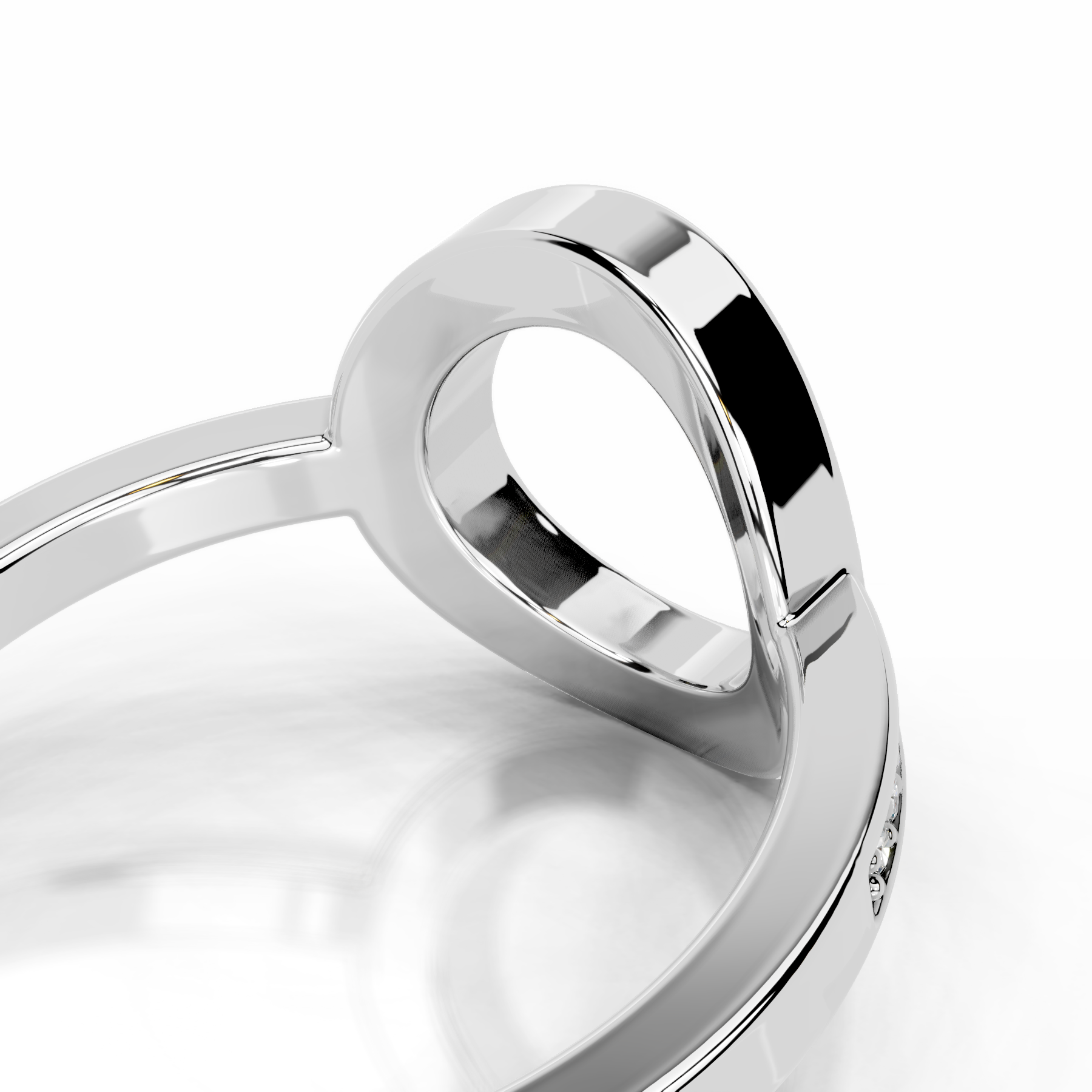 Inessa Diamond Wedding Ring   (0.15 Carat) -18K White Gold