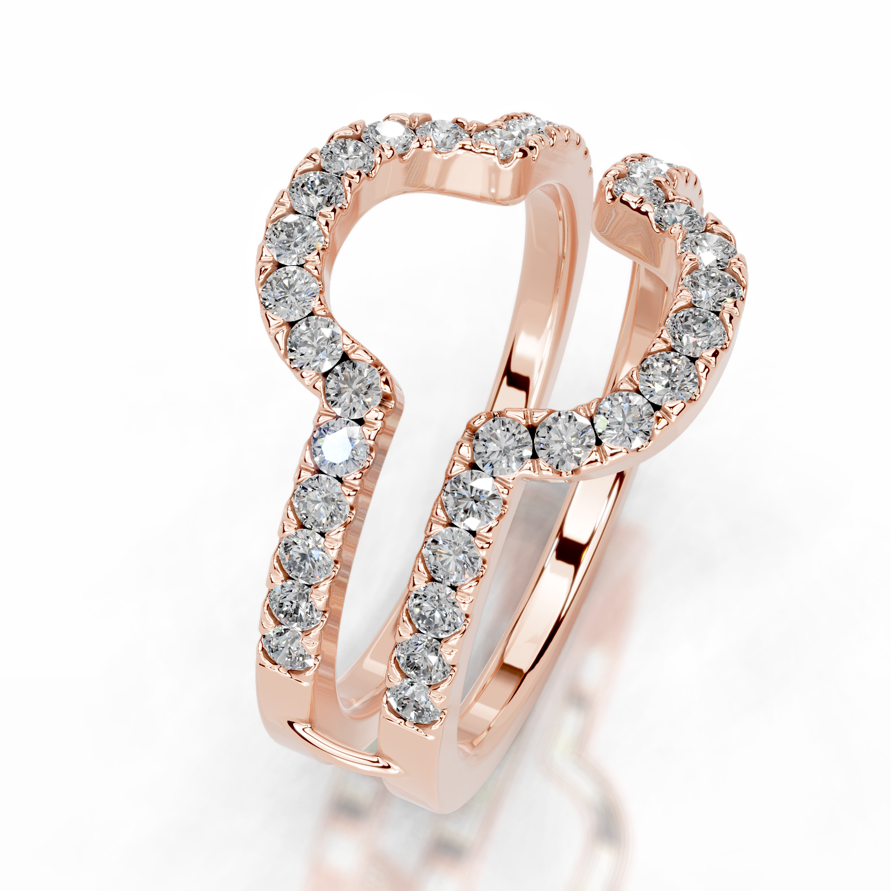Yana Diamond Wedding Ring   (0.50 Carat) -14K Rose Gold