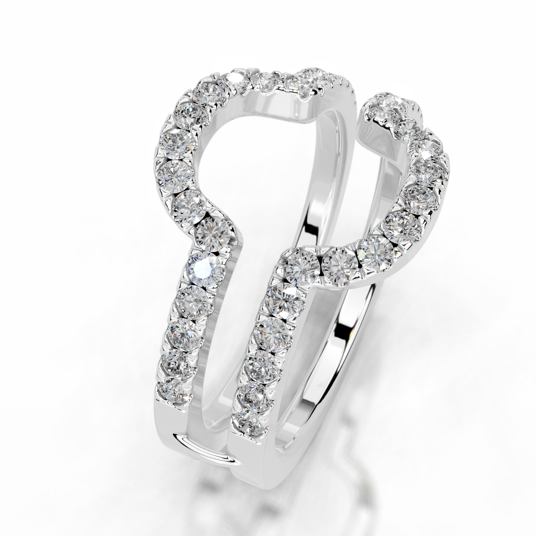 Yana Diamond Wedding Ring   (0.50 Carat) -14K White Gold