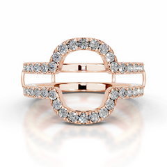 Yana Diamond Wedding Ring (0.50 Carat) -14K Rose Gold