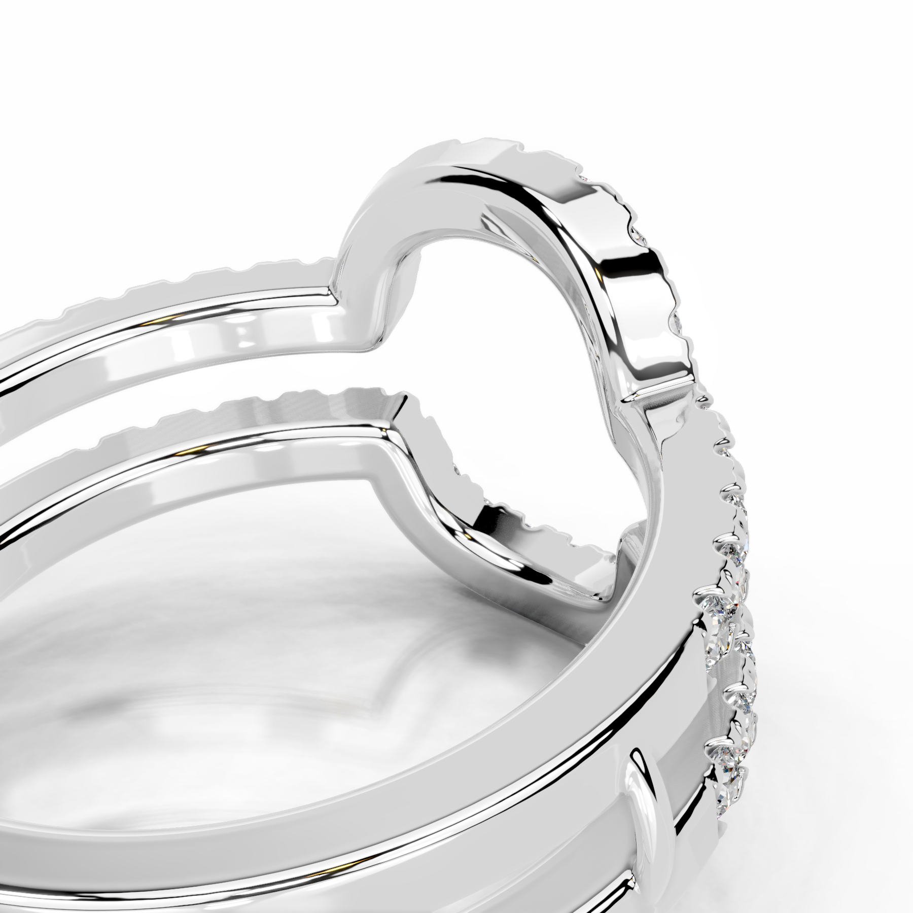 Yana Diamond Wedding Ring   (0.50 Carat) -Platinum