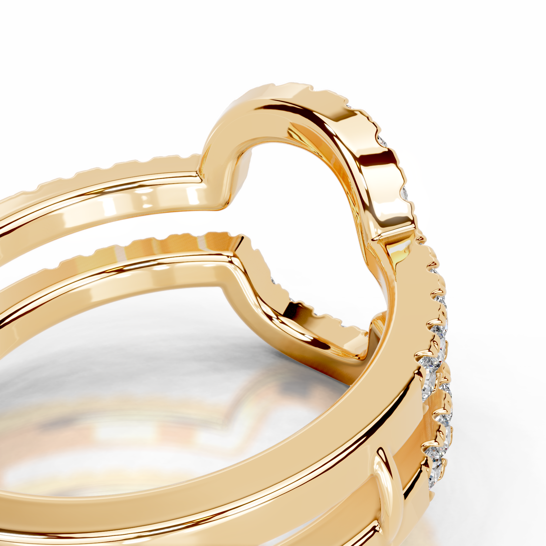 Yana Diamond Wedding Ring (0.50 Carat) -18K Yellow Gold (RTS)