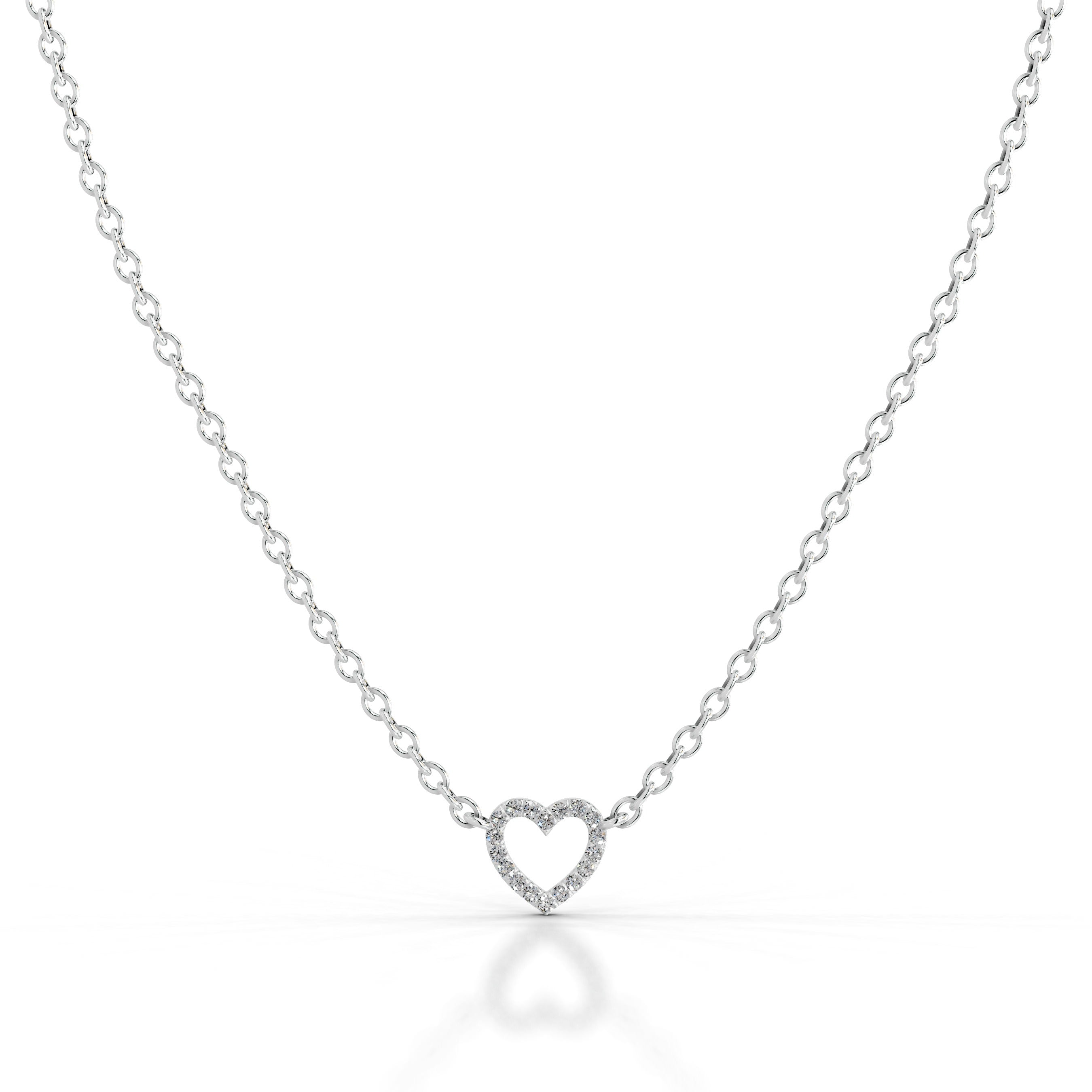 Jennifer Diamond Pendant - 18K White Gold