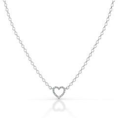 Jennifer Lab Grown Diamond Pendant - 18K White Gold