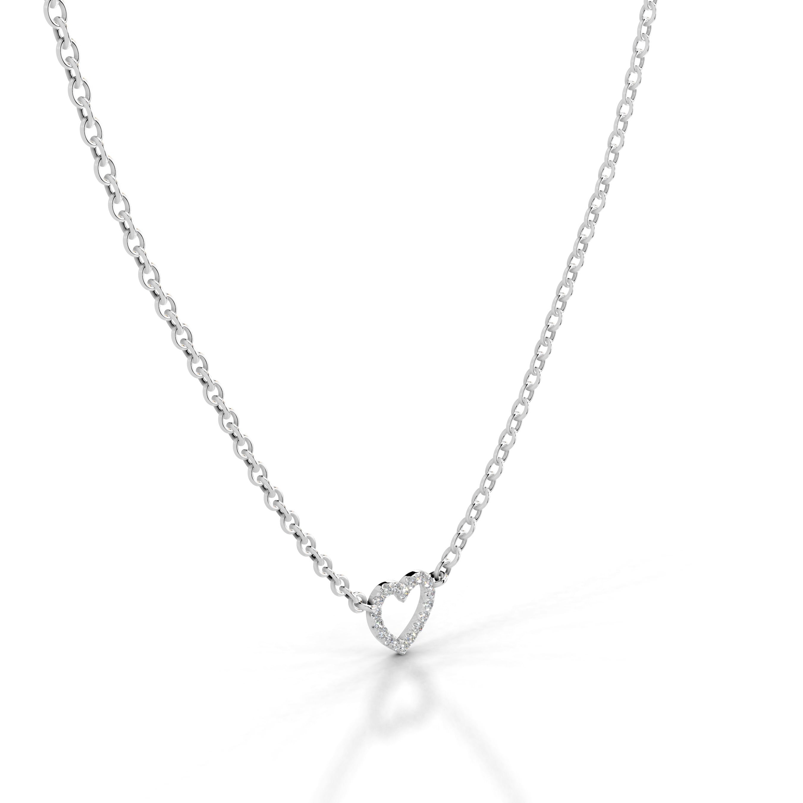 Jennifer Lab Grown Diamond Pendant - 14K White Gold