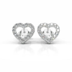 Linda Diamond Earrings - 18K White Gold