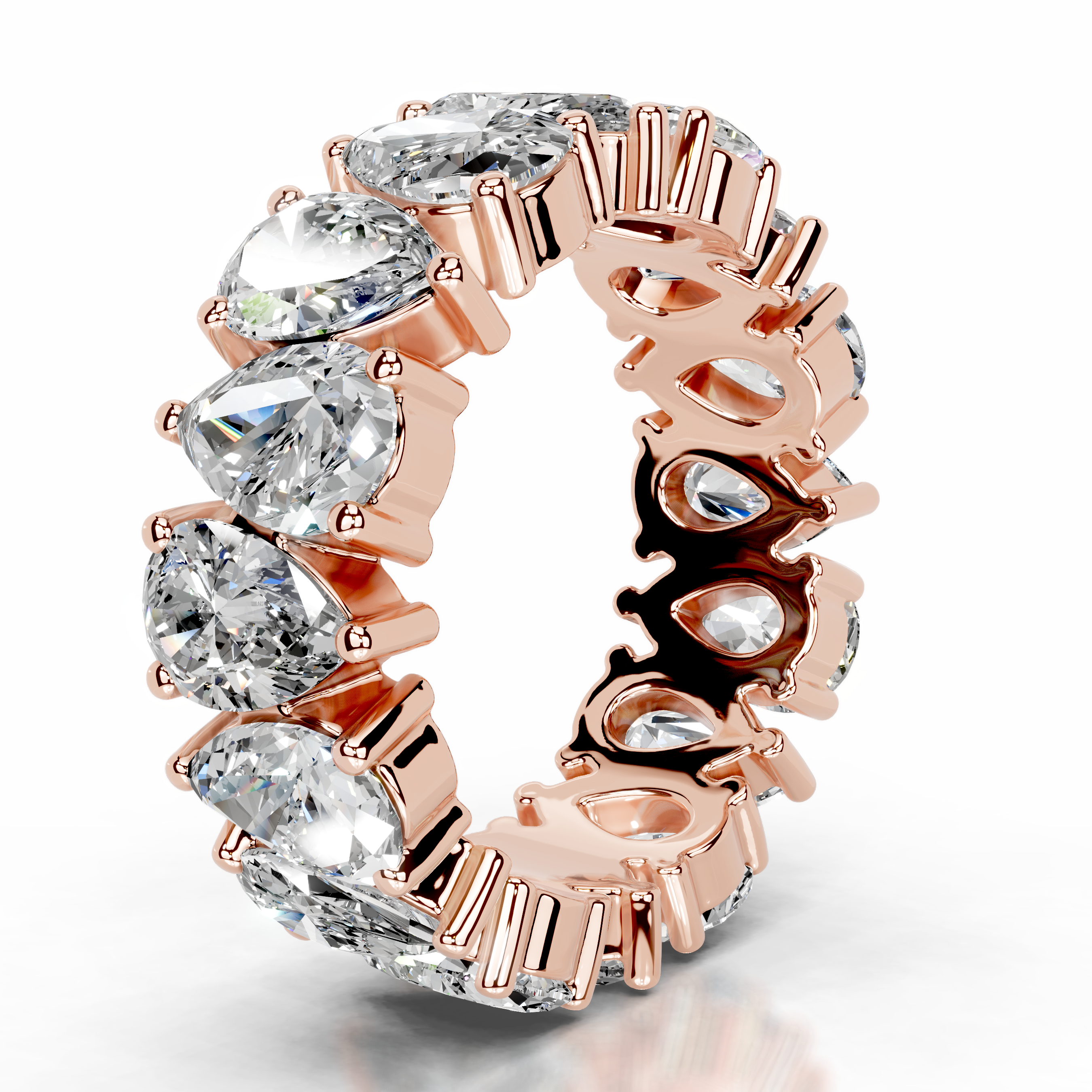 Sarah Diamond Wedding Ring   (6 Carat) -14K Rose Gold