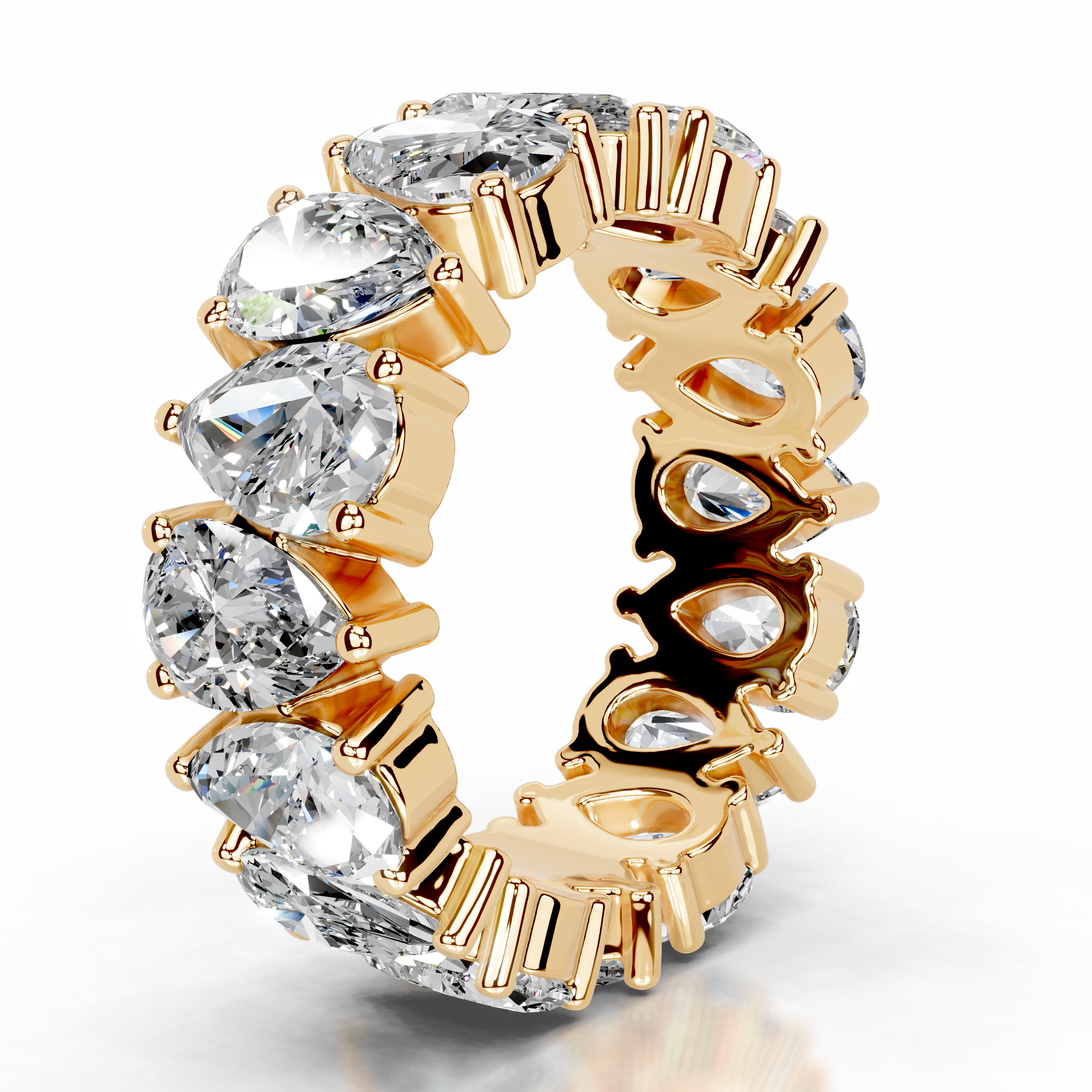 Sarah Diamond Wedding Ring   (6 Carat) -18K Yellow Gold