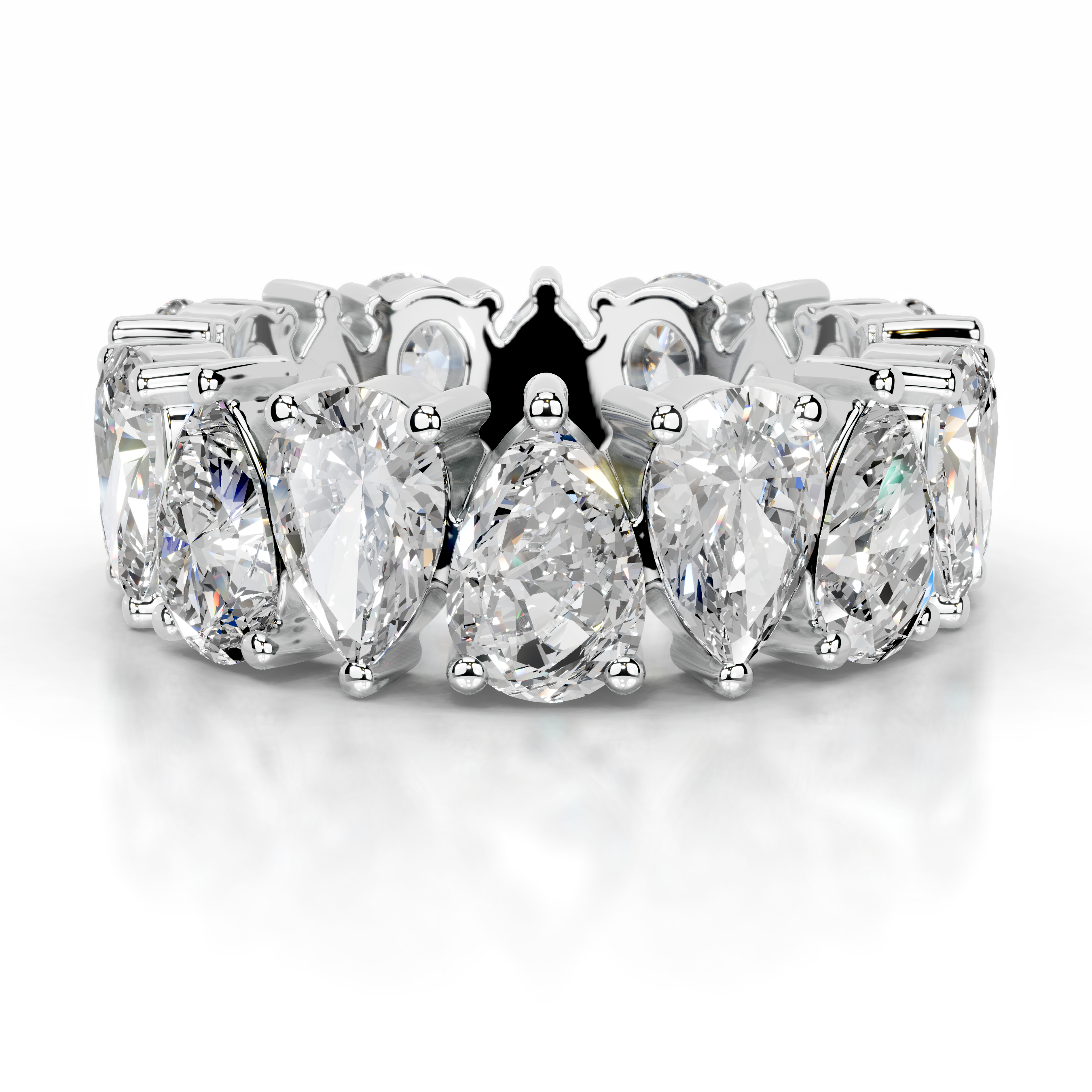 Sarah Diamond Wedding Ring   (6 Carat) -18K White Gold