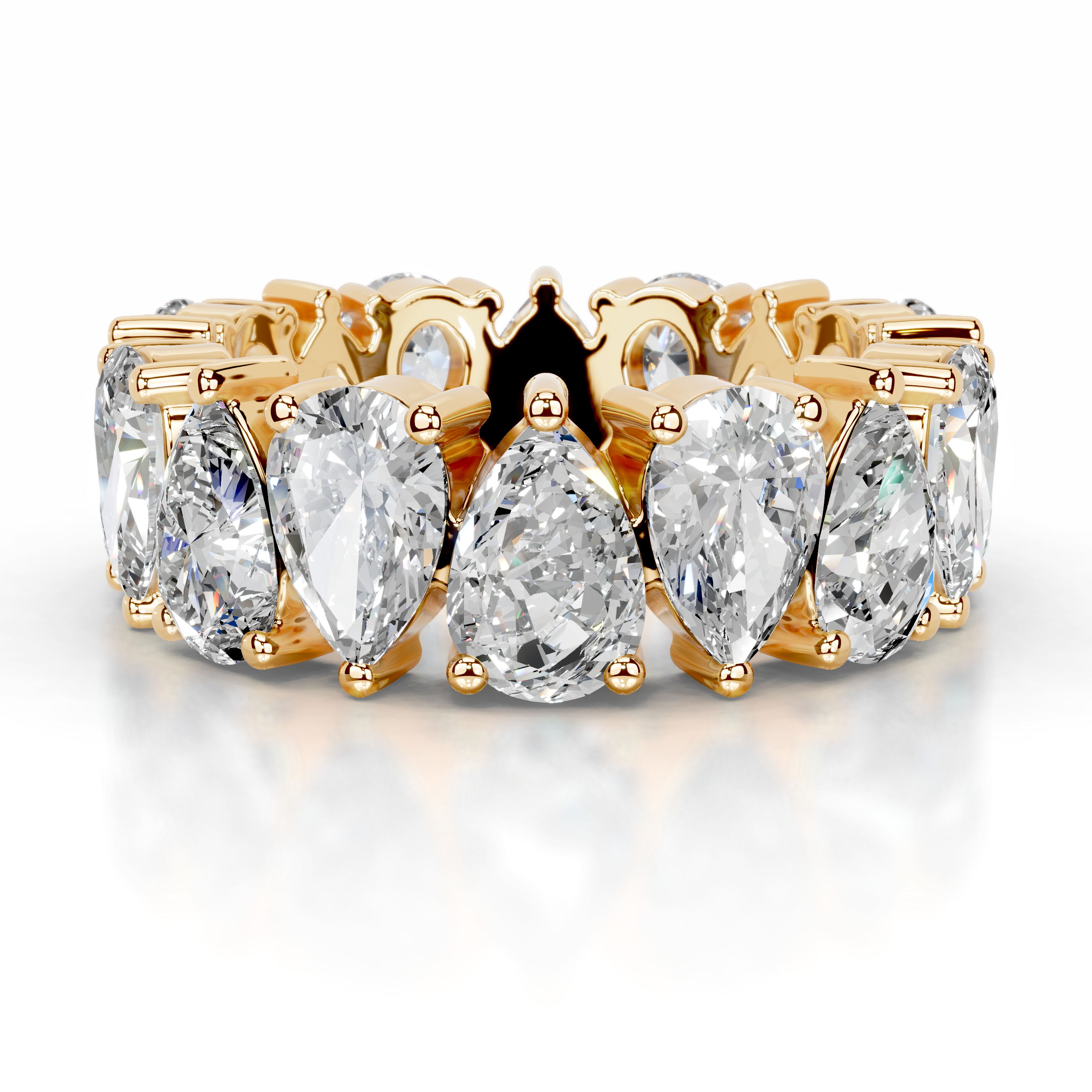 Sarah Diamond Wedding Ring   (6 Carat) -18K Yellow Gold