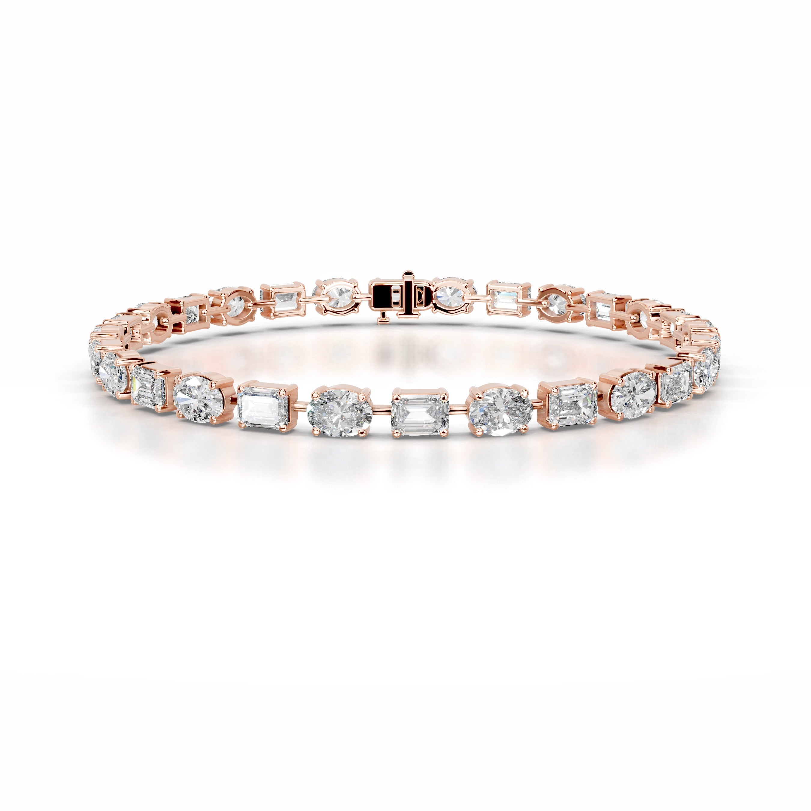 Sharon Diamond Tennis Bracelet - 14K Rose Gold