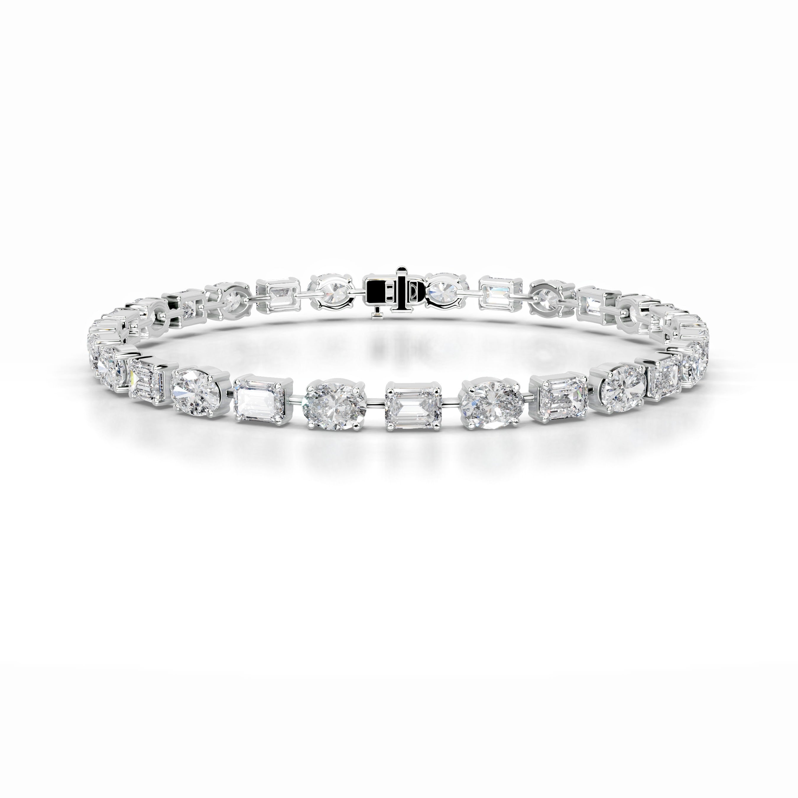 Sharon Diamond Tennis Bracelet - 14K White Gold