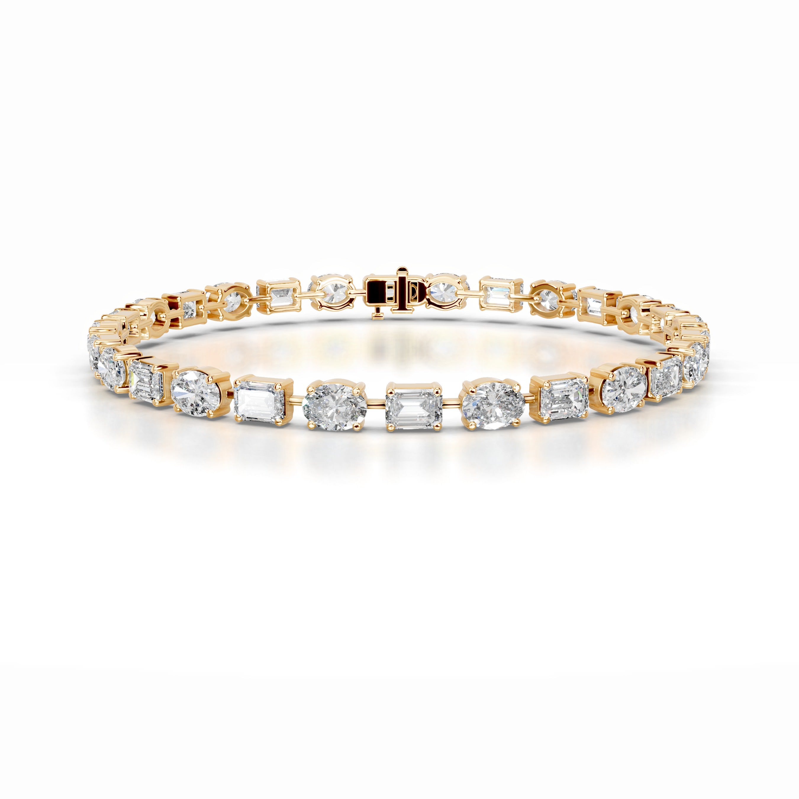 Sharon Diamond Tennis Bracelet - 18K Yellow Gold