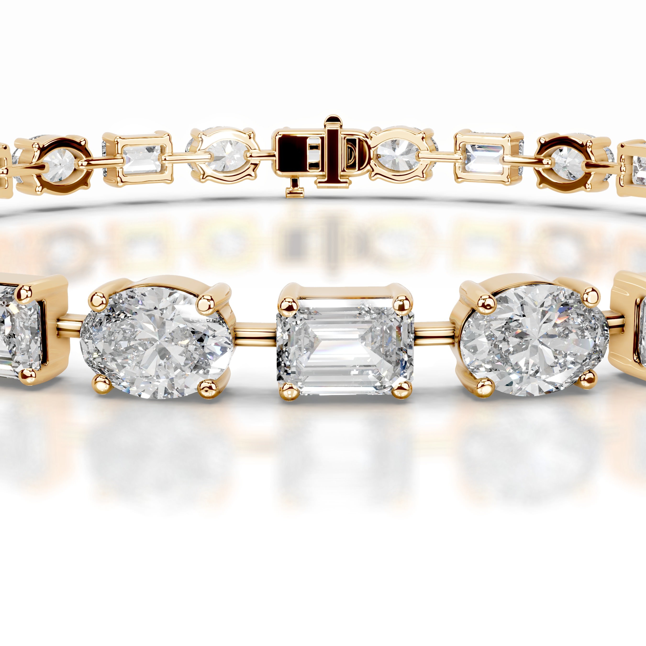 Sharon Lab Grown Diamond Tennis Bracelet - 18K Yellow Gold