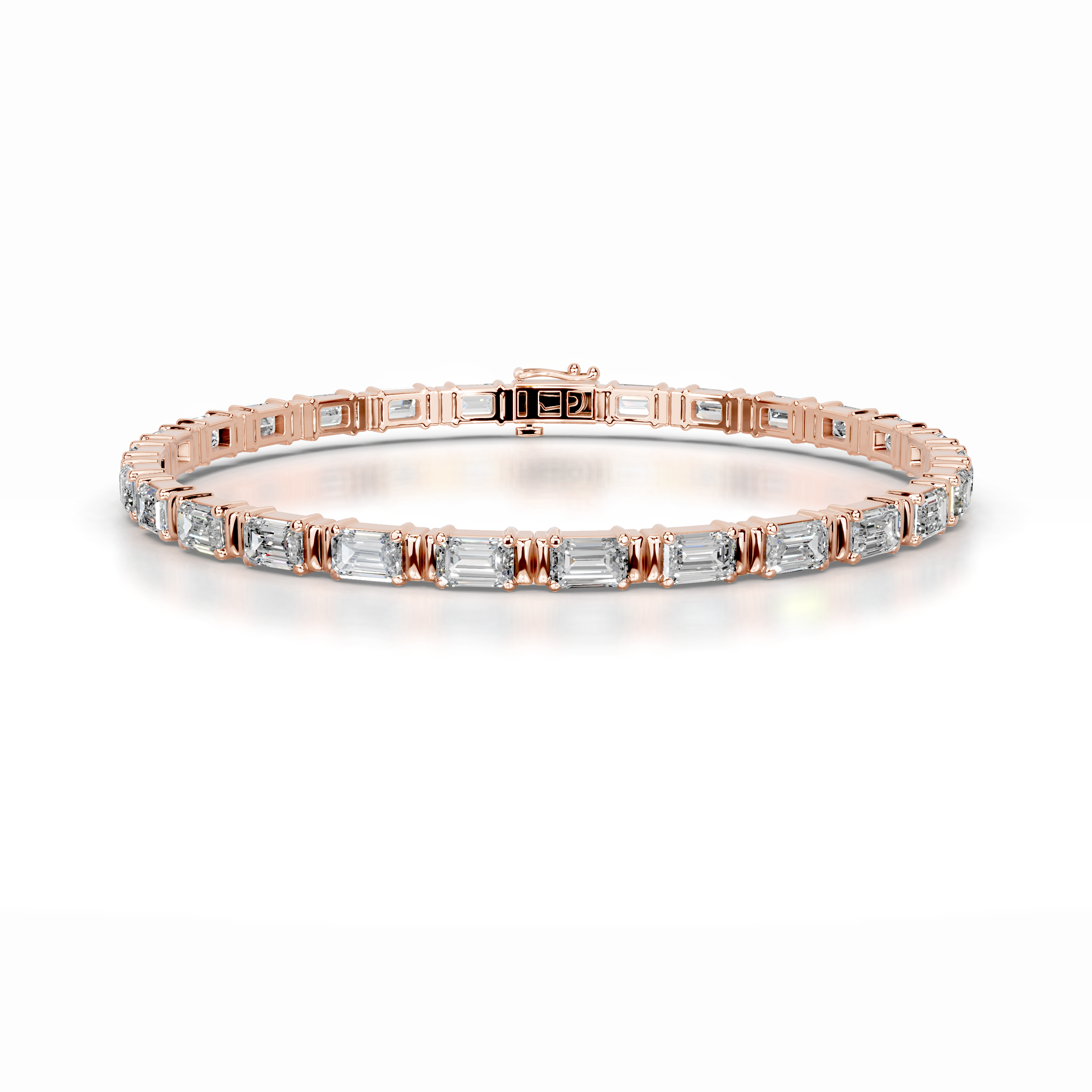 Severine Diamond Tennis Bracelet   (13 Carat) -14K Rose Gold