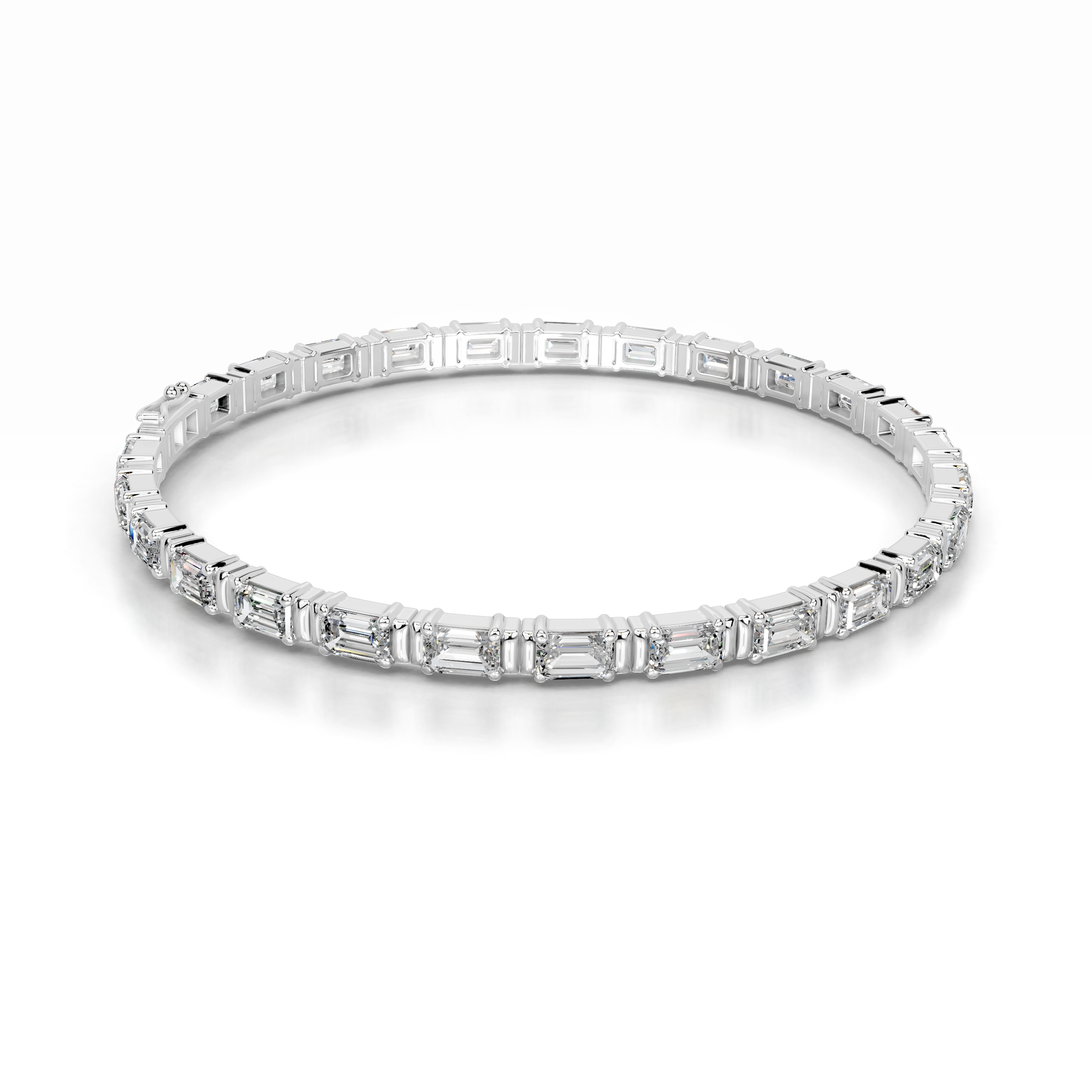 Severine Diamond Tennis Bracelet   (13 Carat) -18K White Gold