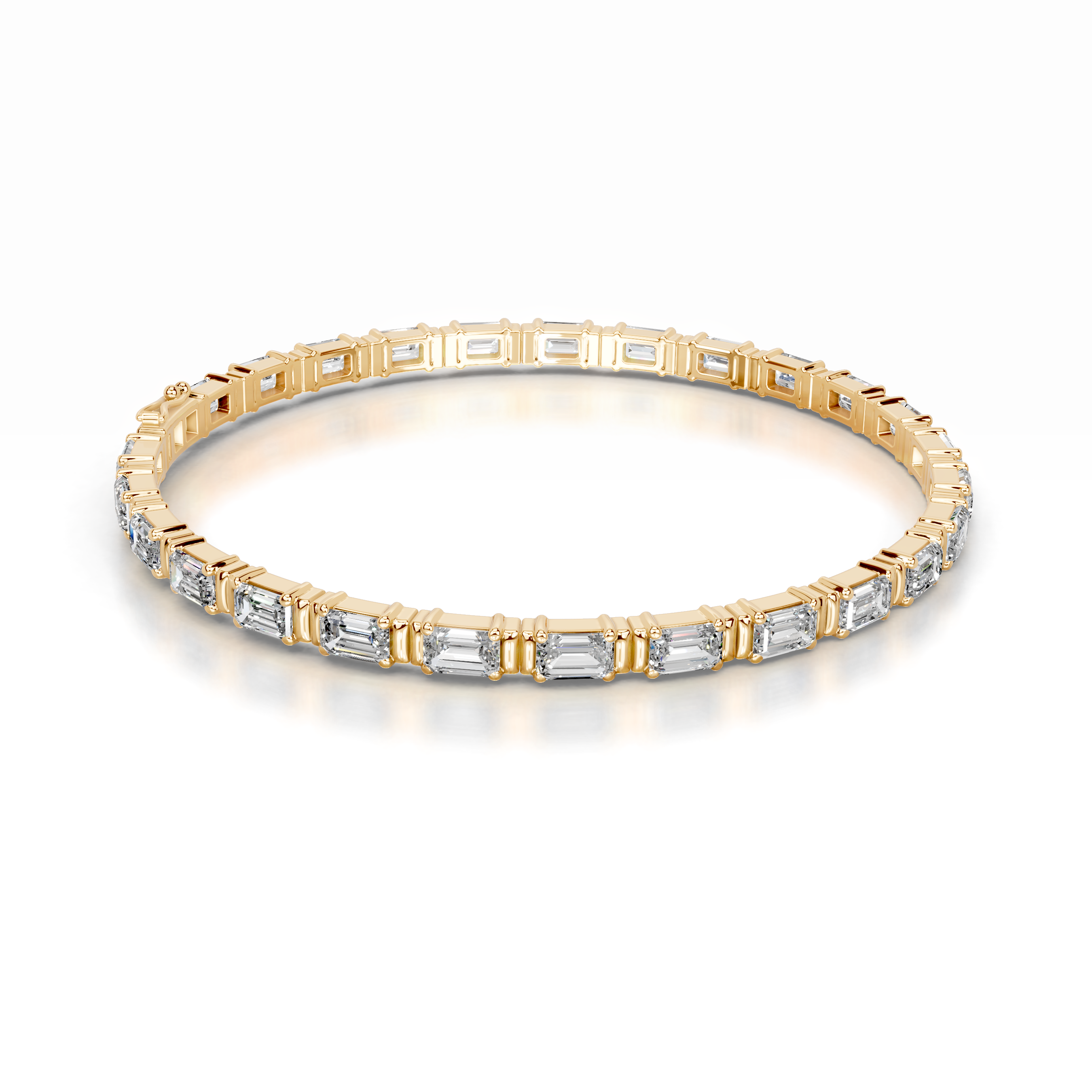 Severine Diamond Tennis Bracelet   (13 Carat) -18K Yellow Gold