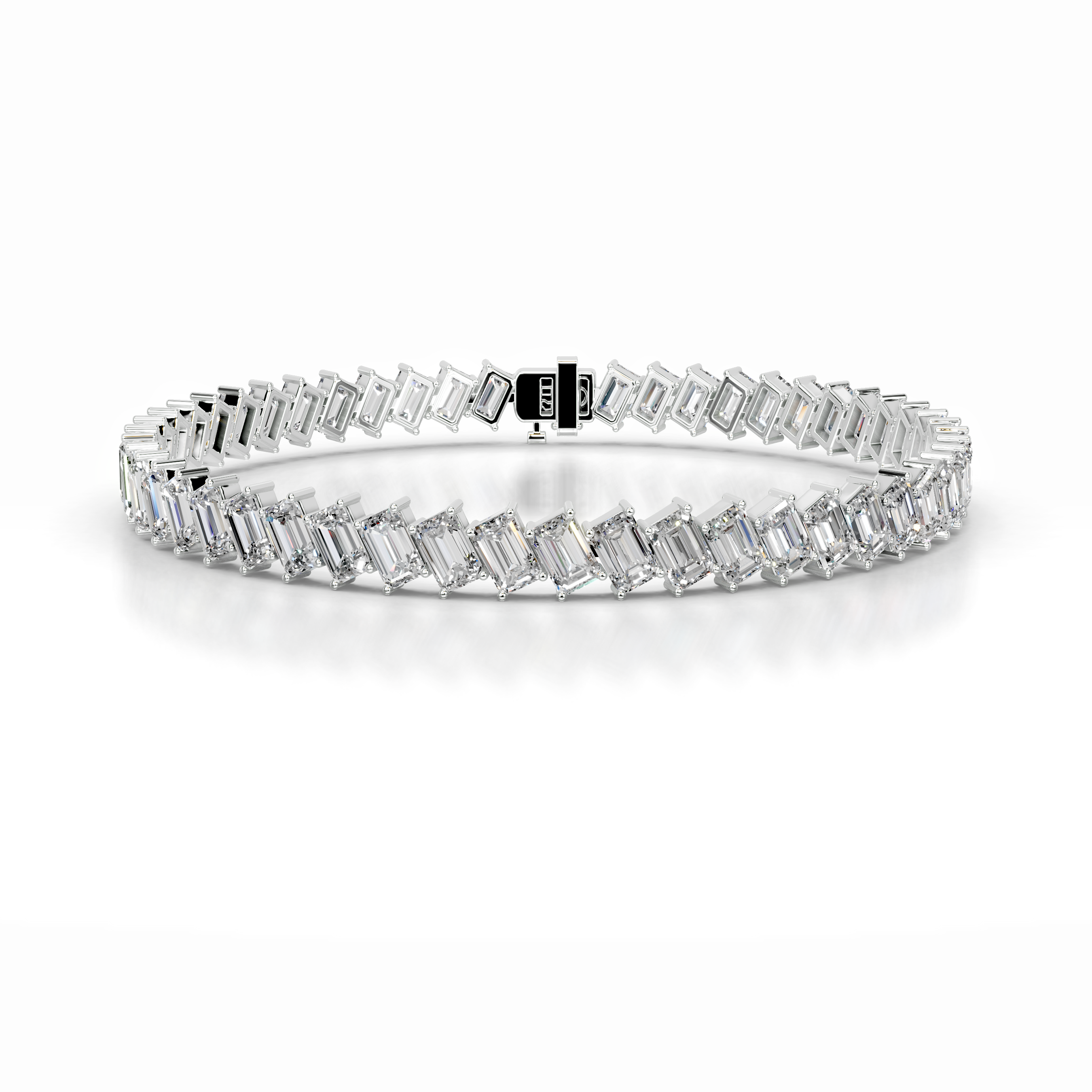 Amy Diamond Tennis Bracelet   (15 Carat) -14K White Gold