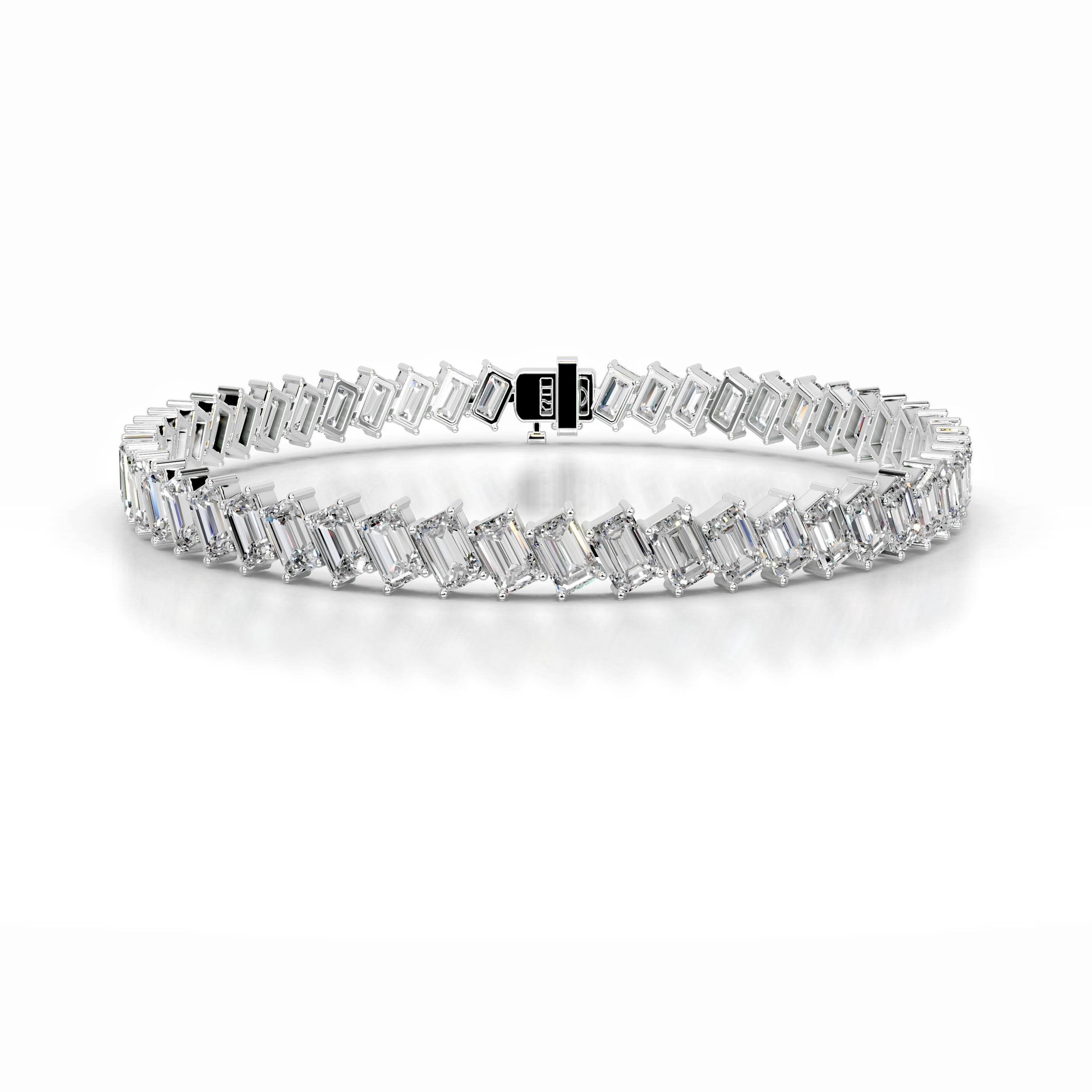 Amy Lab Grown Diamond Tennis Bracelet   (15 Carat) -14K White Gold