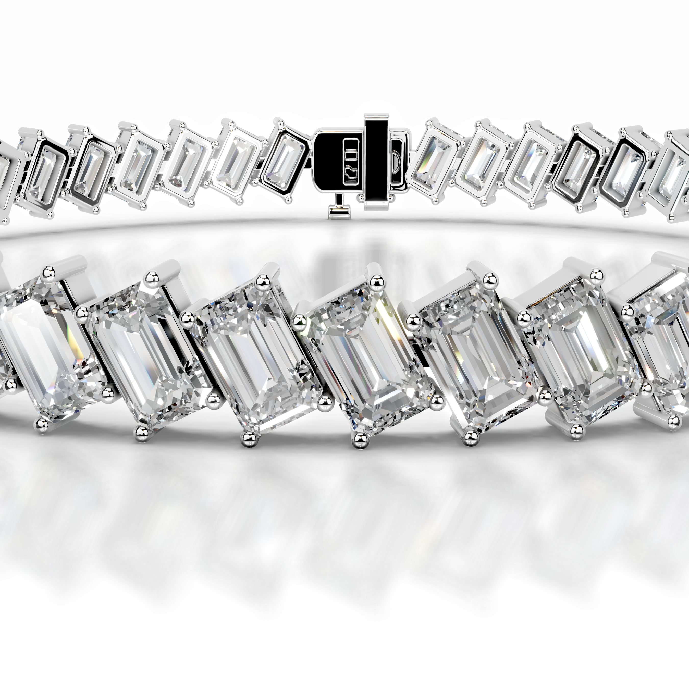 Amy Diamond Tennis Bracelet   (15 Carat) -14K White Gold