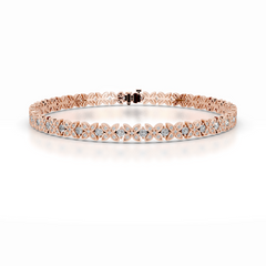 Kathleen Diamond Tennis Bracelet (2.5 Carat) -14K Rose Gold