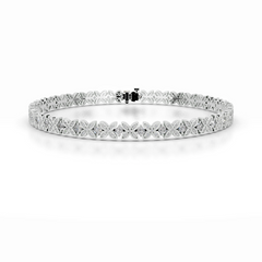 Kathleen Diamond Tennis Bracelet (2.5 Carat) -18K White Gold