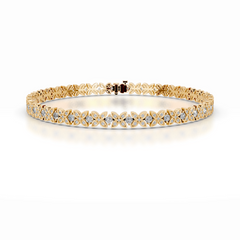 Kathleen Diamond Tennis Bracelet (2.5 Carat) -18K Yellow Gold