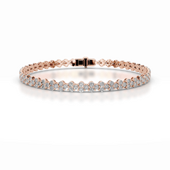 Shirley Diamond Tennis Bracelet (7.5 Carat) -14K Rose Gold