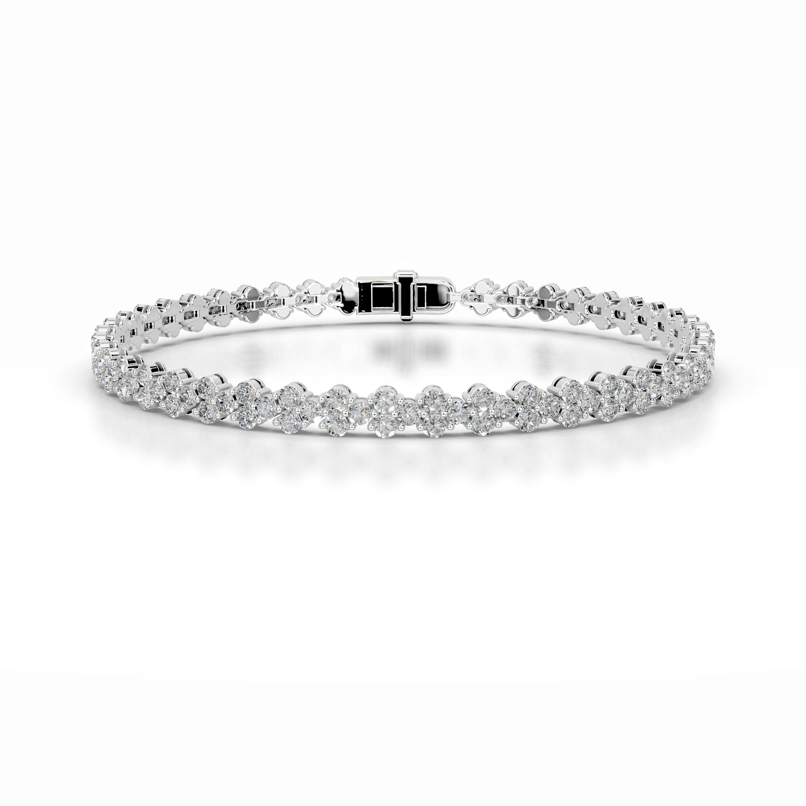 Shirley Lab Grown Diamond Tennis Bracelet   (7.5 Carat) -14K White Gold