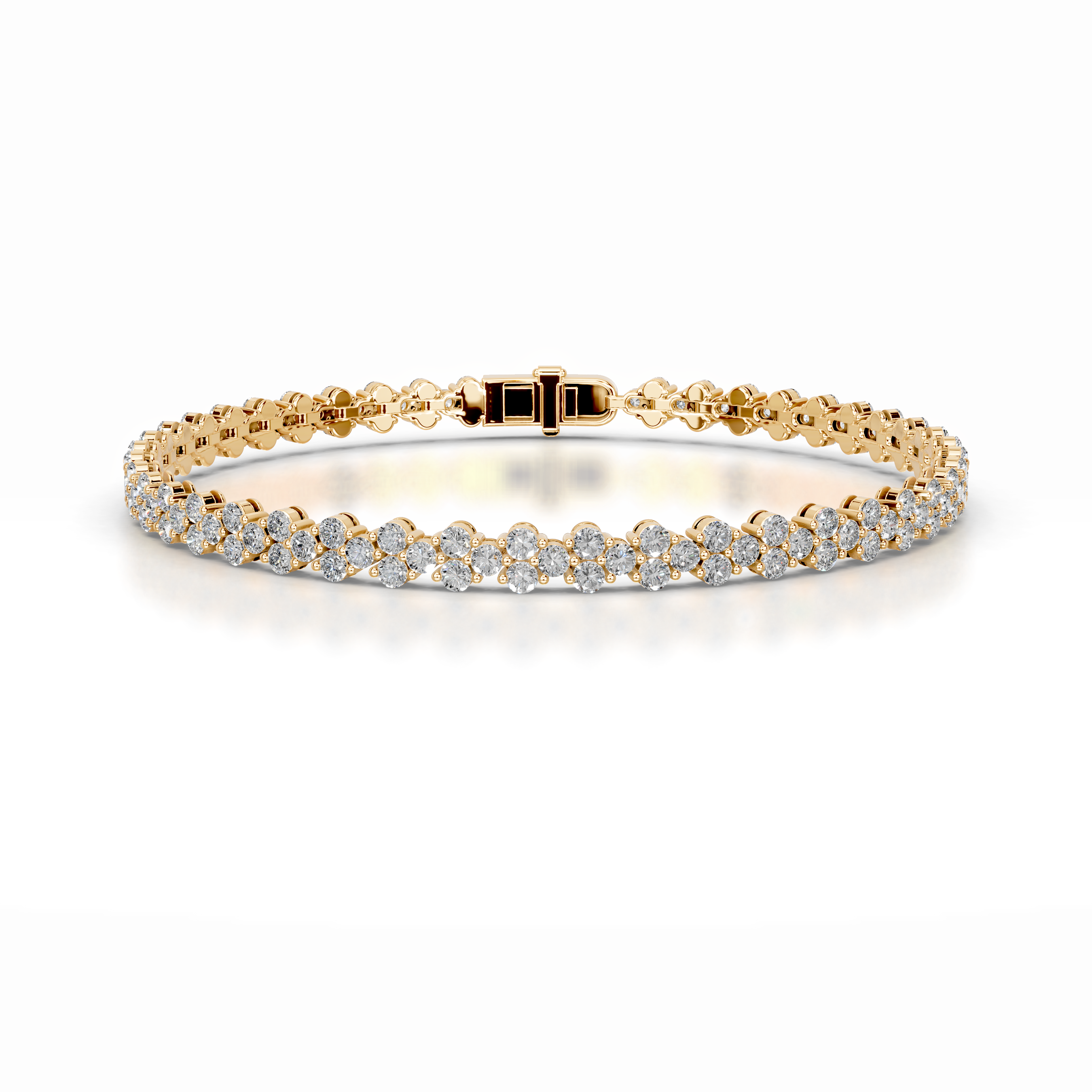 Shirley Lab Grown Diamond Tennis Bracelet   (7.5 Carat) -18K Yellow Gold