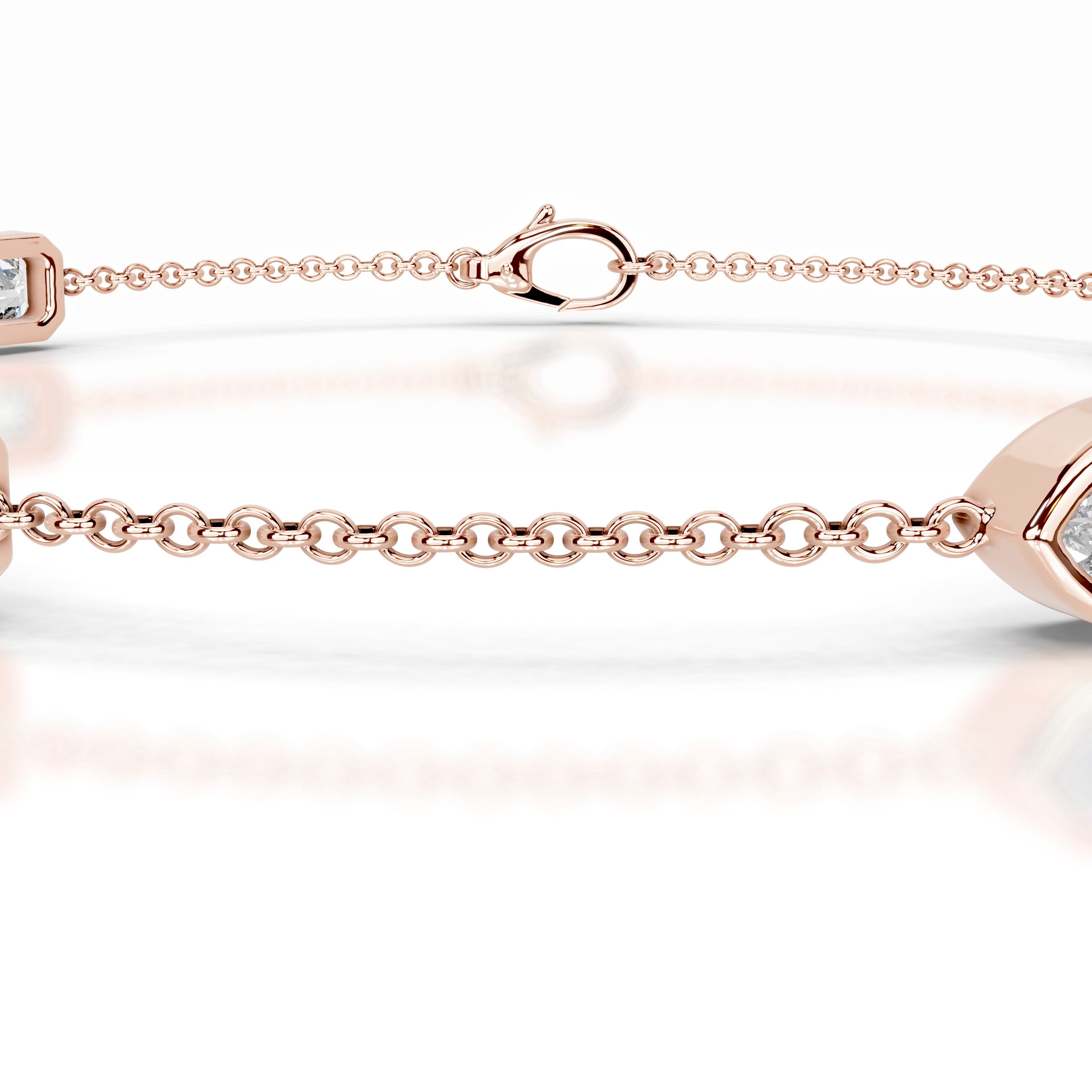 Heather Lab Grown Diamond Chain Bracelet - 14K Rose Gold