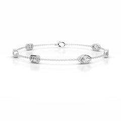 Heather Diamond Chain Bracelet - 18K White Gold