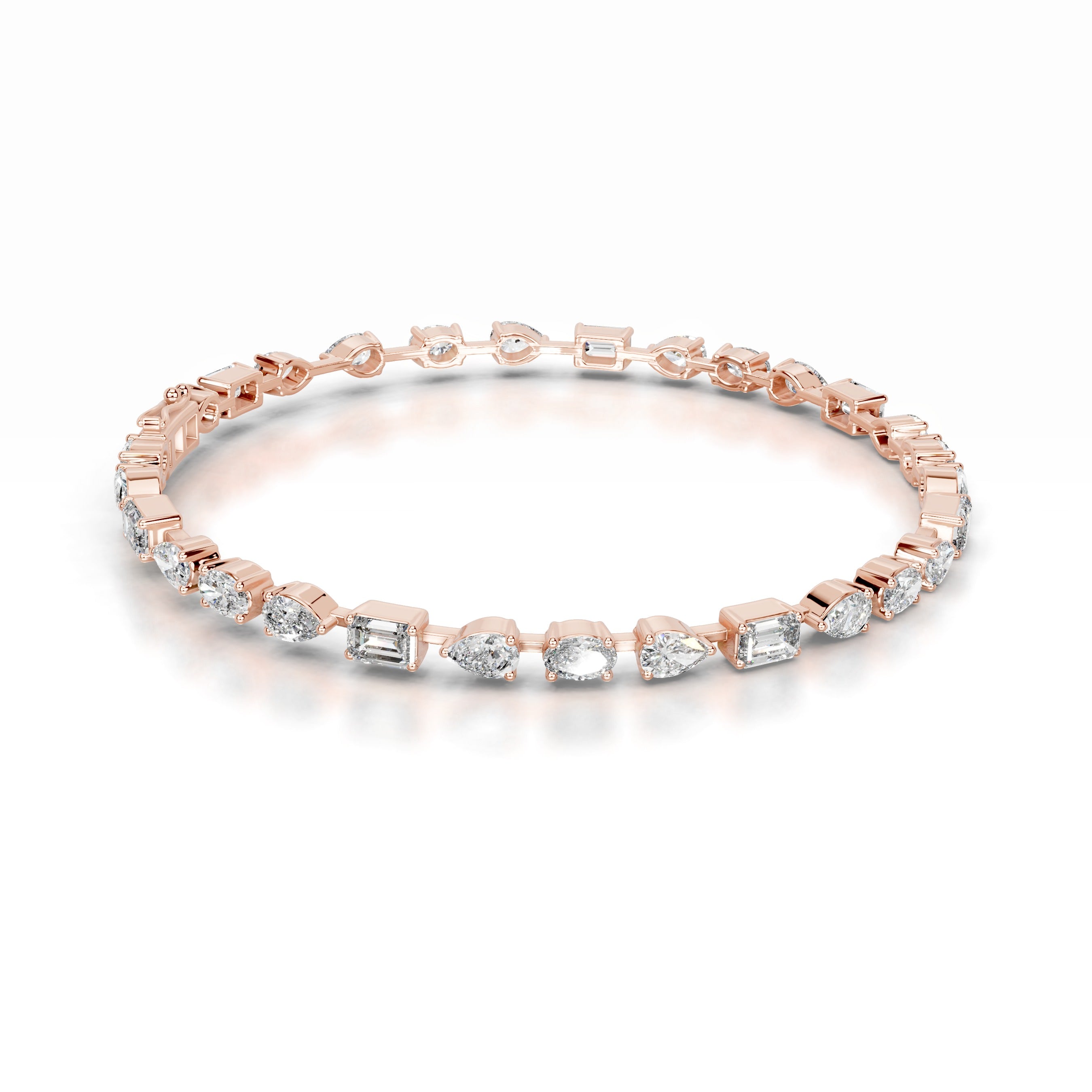 Victoria Lab Grown Diamond Tennis Bracelet - 14K Rose Gold