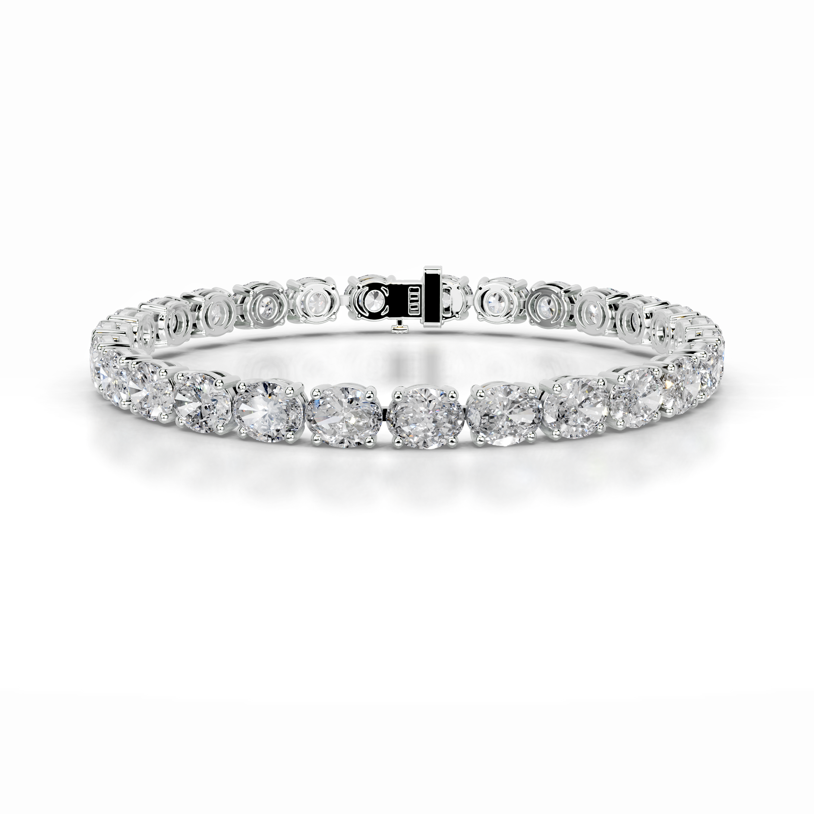 Ruth Lab Grown Diamond Tennis Bracelet   (15 Carat) -18K White Gold