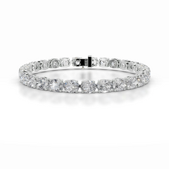 Ruth Diamond Tennis Bracelet (15 Carat) -14K White Gold