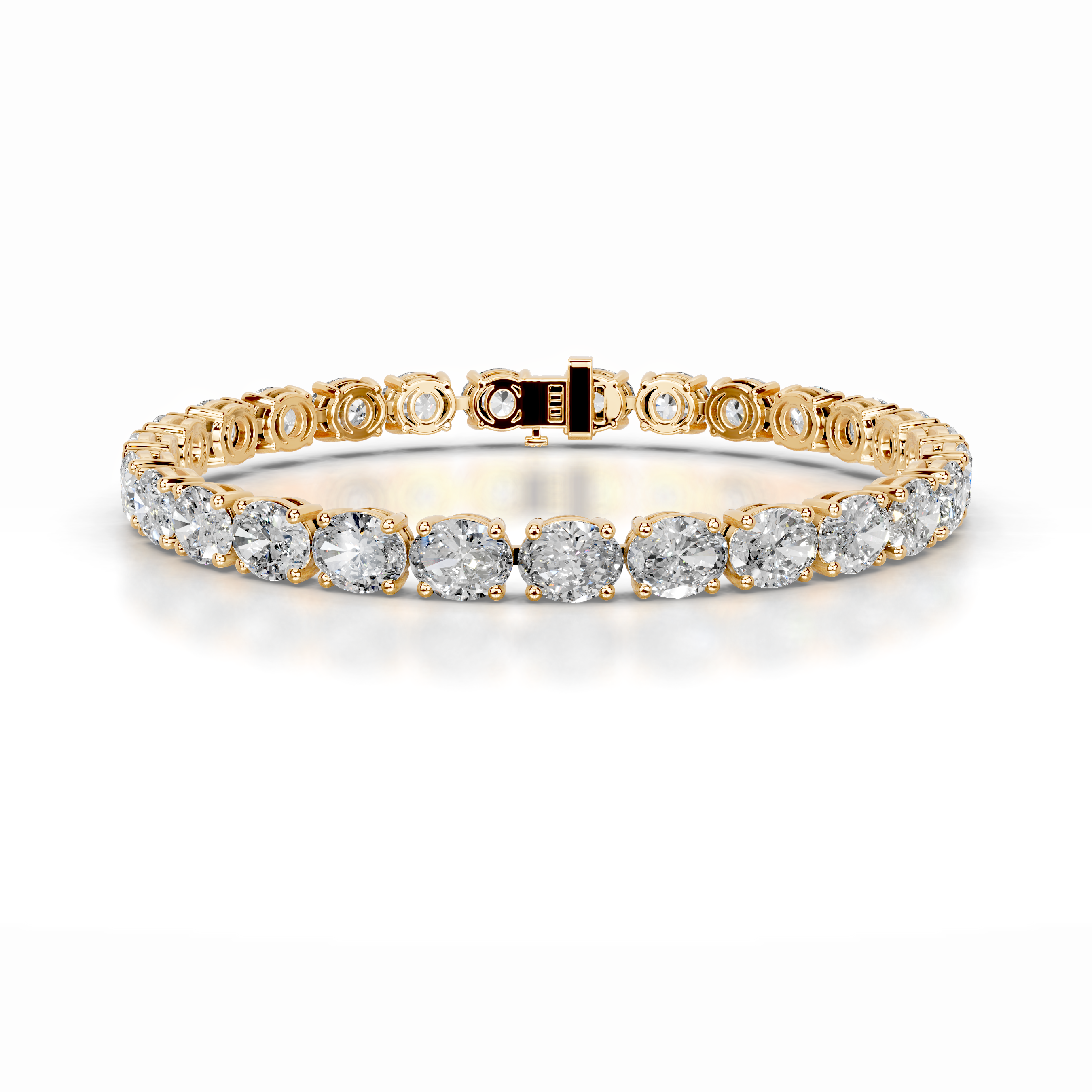 Ruth Lab Grown Diamond Tennis Bracelet   (15 Carat) -18K Yellow Gold