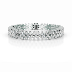 Judith Lab Grown Diamond Tennis Bracelet (10 Carat) -14K White Gold