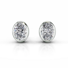 Janice Diamond Earrings (3 Carat) -14K White Gold