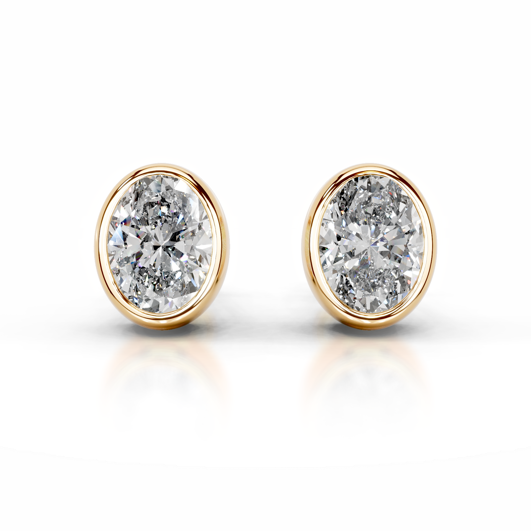 Janice Lab Grown Diamond Earrings   (3 Carat) -18K Yellow Gold