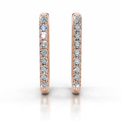Denise Diamond Earrings - 14K Rose Gold