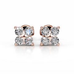 Aurelia Lab Grown Diamond Studs Earrings (0.40 Carat) -14K Rose Gold