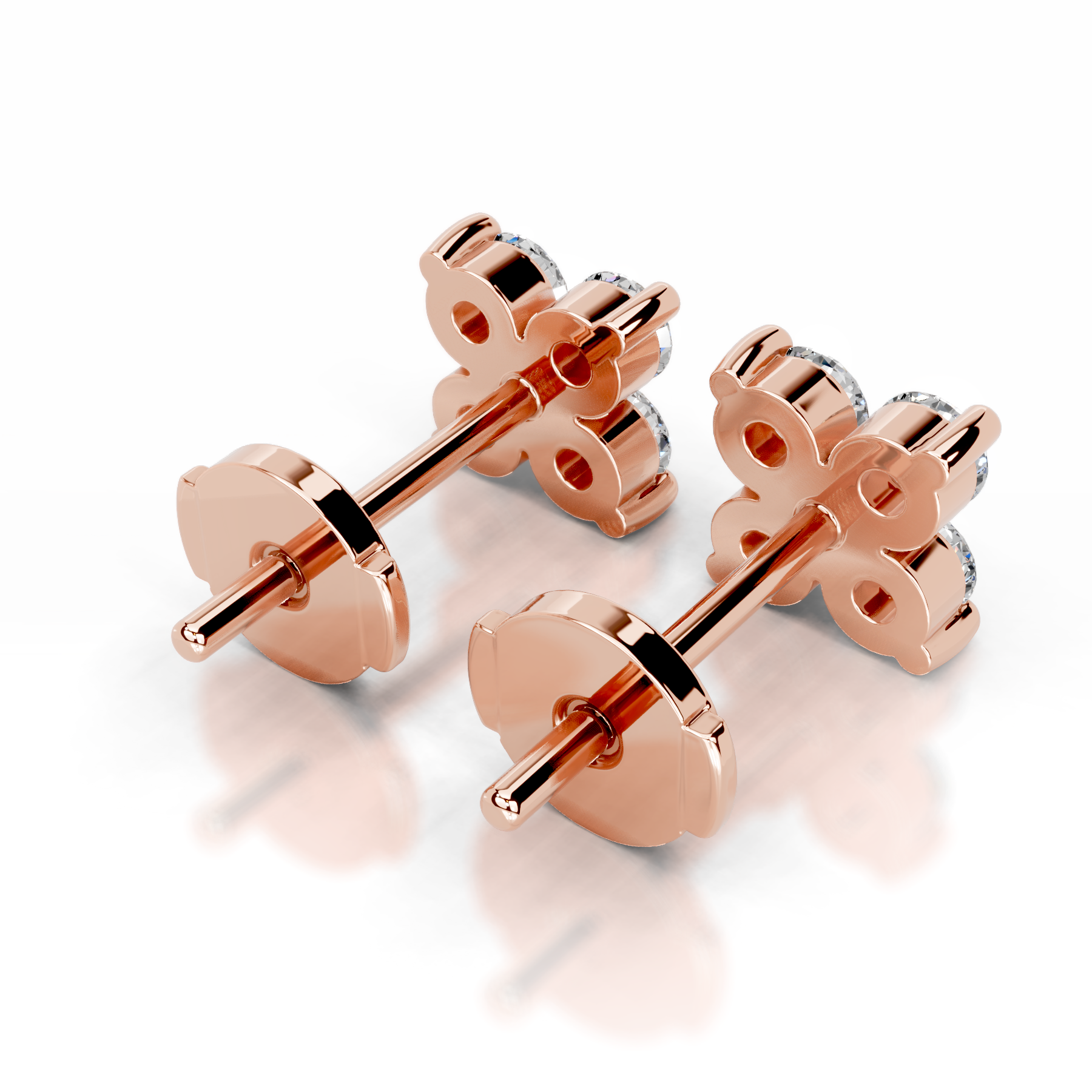 Aurelia Lab Grown Diamond Studs Earrings   (0.40 Carat) -14K Rose Gold