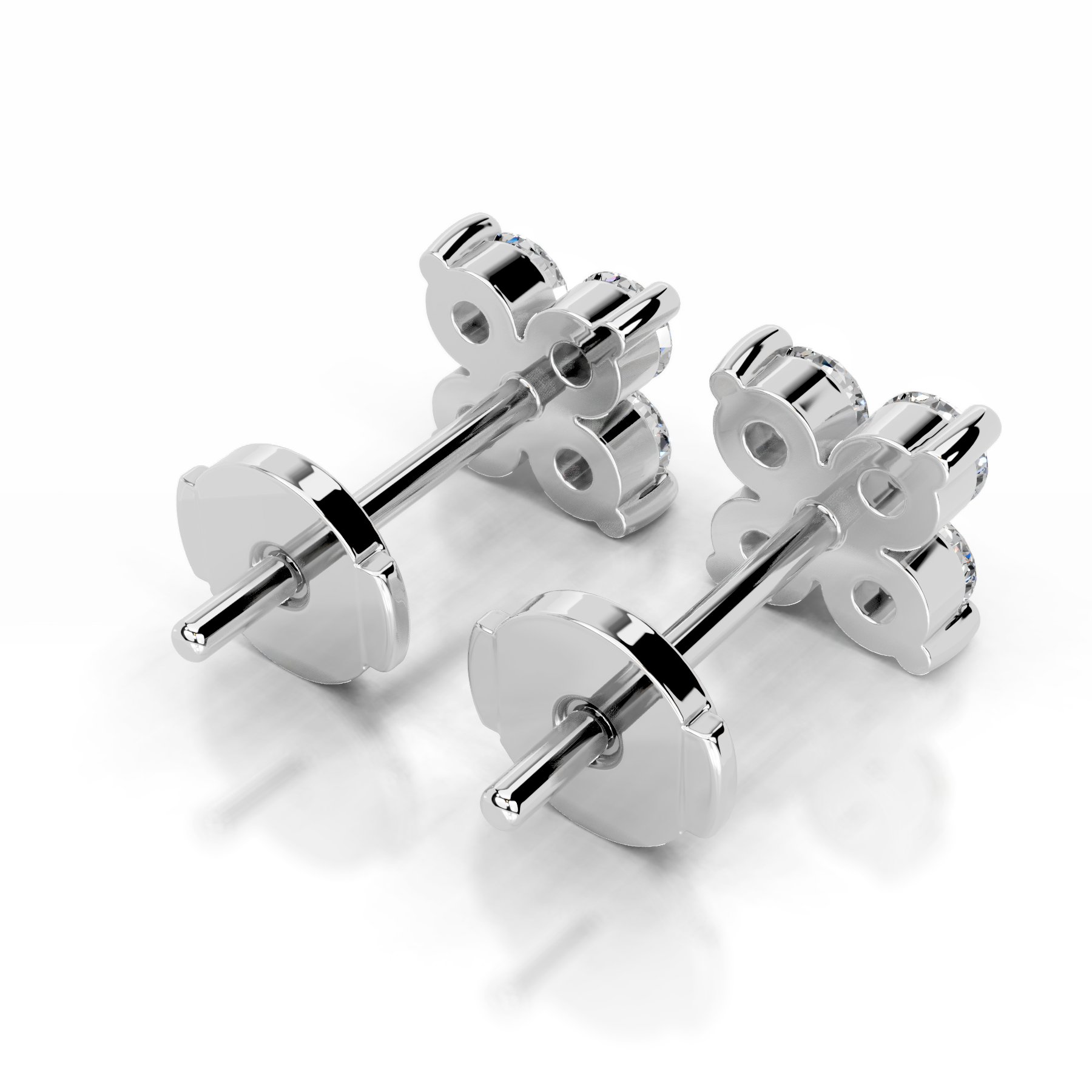 Aurelia Lab Grown Diamond Studs Earrings   (0.40 Carat) -14K White Gold